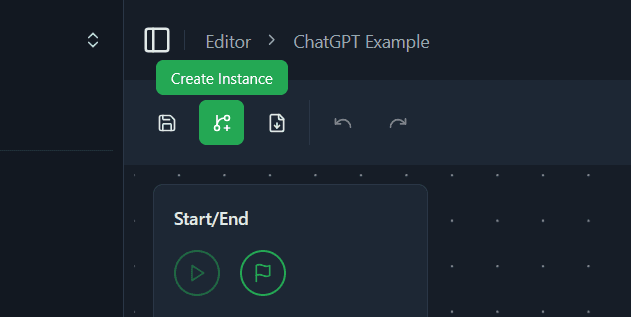 create Instance Button im Editor