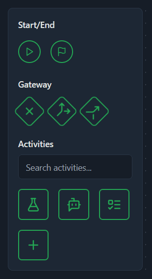 node selection toolbar