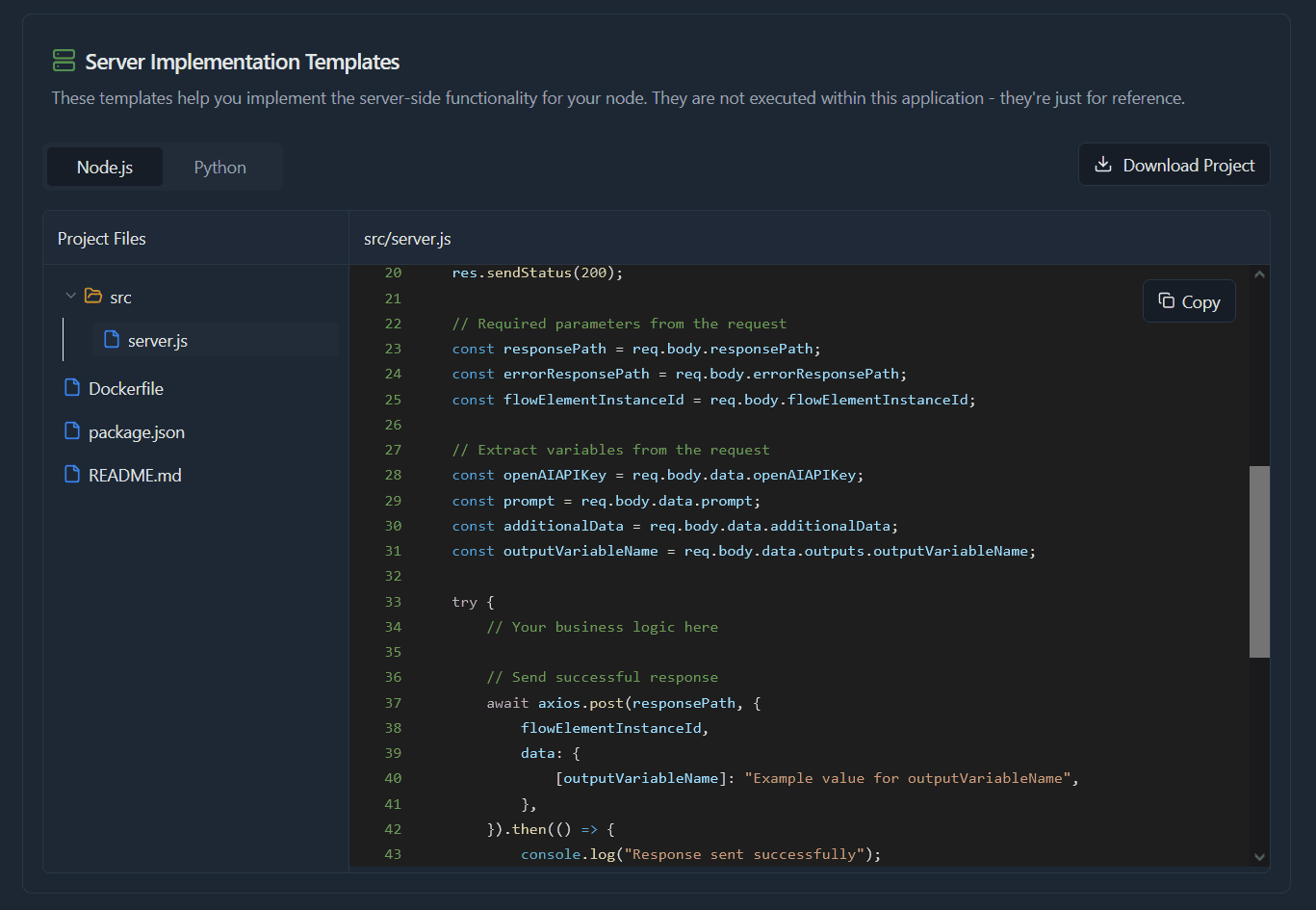Step 4 – Code Samples